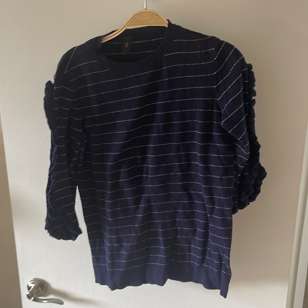 Stripe 3/4 sweater